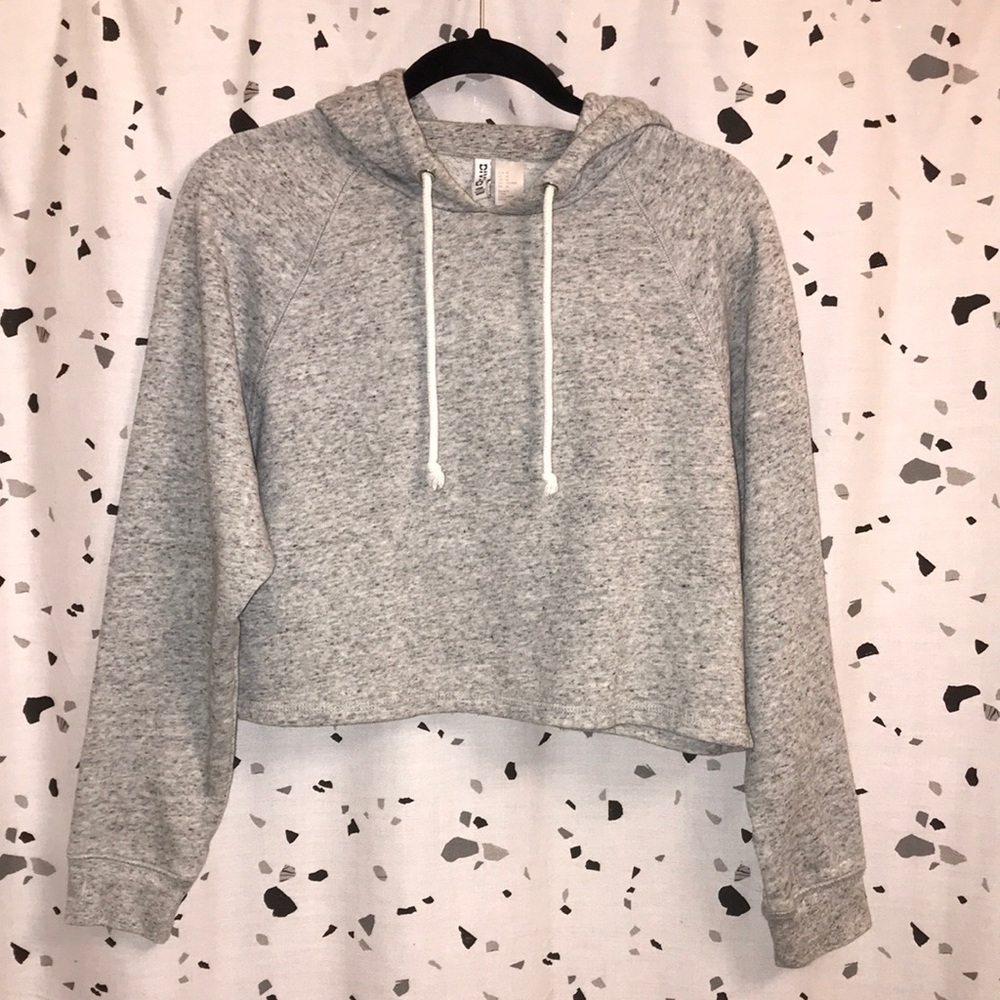 Divided Crop Hoodie